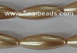 CSB120 15.5 inches 10*30mm rice shell pearl beads wholesale