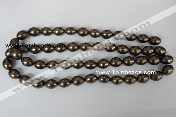 CSB123 15.5 inches 12*15mm rice shell pearl beads wholesale