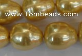 CSB130 15.5 inches 18*22mm nuggets shell pearl beads wholesale