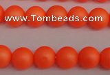 CSB1310 15.5 inches 4mm matte round shell pearl beads wholesale