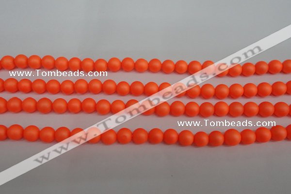 CSB1310 15.5 inches 4mm matte round shell pearl beads wholesale