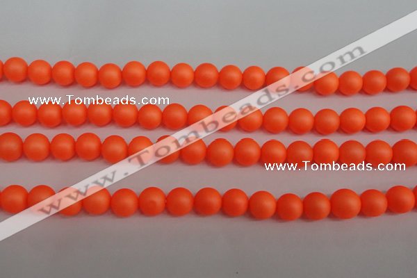 CSB1311 15.5 inches 6mm matte round shell pearl beads wholesale