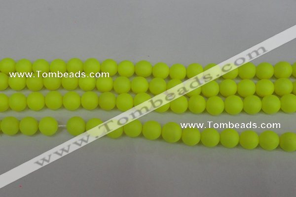 CSB1316 15.5 inches 6mm matte round shell pearl beads wholesale