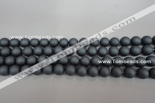 CSB1326 15.5 inches 6mm matte round shell pearl beads wholesale