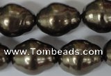 CSB133 15.5 inches 18*22mm nuggets shell pearl beads wholesale