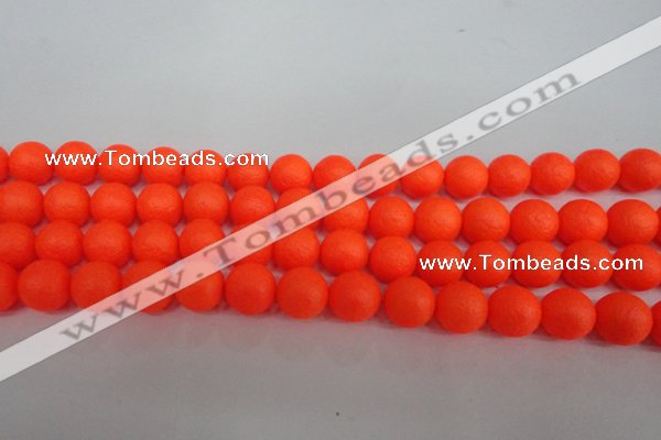 CSB1340 15.5 inches 4mm matte round shell pearl beads wholesale