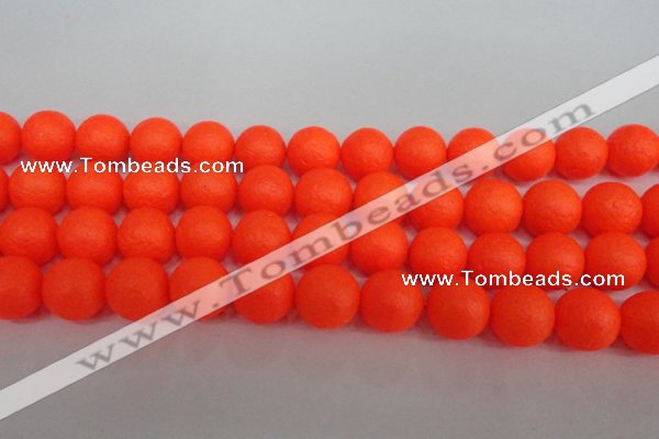 CSB1342 15.5 inches 8mm matte round shell pearl beads wholesale