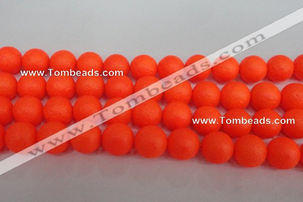 CSB1344 15.5 inches 12mm matte round shell pearl beads wholesale