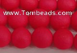 CSB1345 15.5 inches 4mm matte round shell pearl beads wholesale