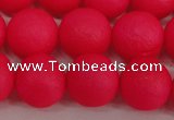 CSB1346 15.5 inches 6mm matte round shell pearl beads wholesale