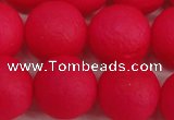 CSB1348 15.5 inches 10mm matte round shell pearl beads wholesale