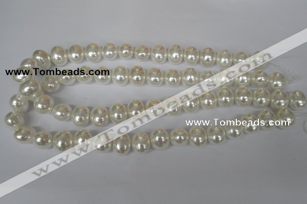 CSB135 15.5 inches 12*15mm – 13*16mm oval shell pearl beads