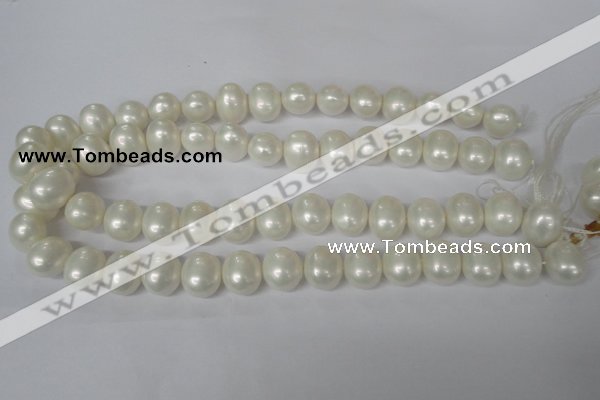 CSB136 15.5 inches 12*15mm – 13*16mm oval shell pearl beads