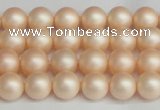 CSB1361 15.5 inches 6mm matte round shell pearl beads wholesale