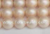 CSB1364 15.5 inches 12mm matte round shell pearl beads wholesale