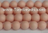 CSB1366 15.5 inches 6mm matte round shell pearl beads wholesale