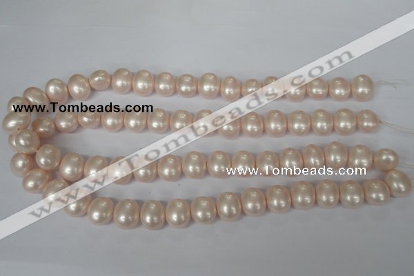 CSB137 15.5 inches 12*15mm – 13*16mm oval shell pearl beads