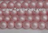 CSB1371 15.5 inches 6mm matte round shell pearl beads wholesale