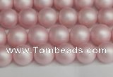 CSB1372 15.5 inches 8mm matte round shell pearl beads wholesale