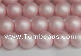 CSB1373 15.5 inches 10mm matte round shell pearl beads wholesale