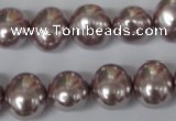 CSB140 15.5 inches 12*15mm – 13*16mm oval shell pearl beads