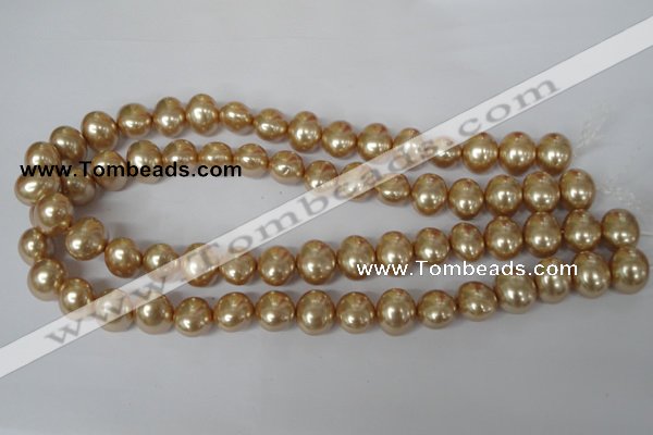 CSB142 15.5 inches 12*15mm – 13*16mm oval shell pearl beads