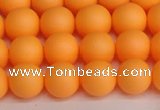 CSB1422 15.5 inches 8mm matte round shell pearl beads wholesale