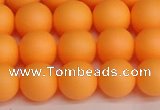 CSB1423 15.5 inches 10mm matte round shell pearl beads wholesale