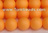 CSB1424 15.5 inches 12mm matte round shell pearl beads wholesale