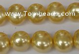 CSB143 15.5 inches 12*15mm – 13*16mm oval shell pearl beads