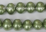 CSB145 15.5 inches 12*15mm – 13*16mm oval shell pearl beads