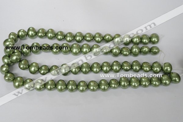 CSB145 15.5 inches 12*15mm – 13*16mm oval shell pearl beads