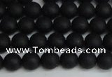 CSB1456 15.5 inches 6mm matte round shell pearl beads wholesale