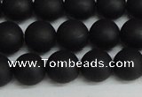 CSB1458 15.5 inches 10mm matte round shell pearl beads wholesale