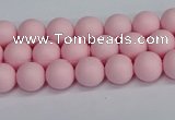 CSB1620 15.5 inches 4mm round matte shell pearl beads wholesale