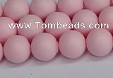 CSB1623 15.5 inches 10mm round matte shell pearl beads wholesale