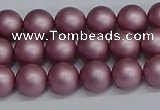CSB1641 15.5 inches 6mm round matte shell pearl beads wholesale