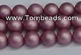 CSB1641 15.5 inches 6mm round matte shell pearl beads wholesale