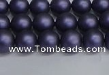 CSB1661 15.5 inches 6mm round matte shell pearl beads wholesale