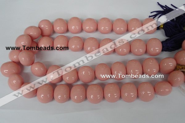 CSB168 15.5 inches 17*19mm – 18*20mm oval shell pearl beads