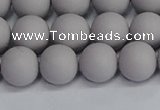 CSB1682 15.5 inches 8mm round matte shell pearl beads wholesale