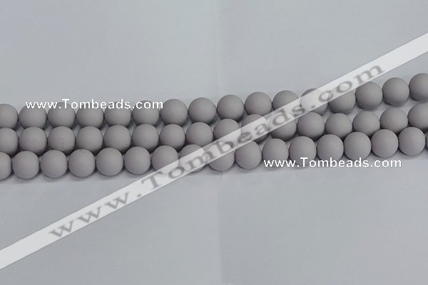 CSB1682 15.5 inches 8mm round matte shell pearl beads wholesale