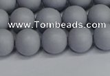 CSB1692 15.5 inches 8mm round matte shell pearl beads wholesale