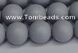 CSB1694 15.5 inches 12mm round matte shell pearl beads wholesale