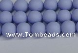 CSB1701 15.5 inches 6mm round matte shell pearl beads wholesale