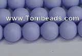 CSB1702 15.5 inches 8mm round matte shell pearl beads wholesale