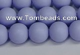 CSB1703 15.5 inches 10mm round matte shell pearl beads wholesale