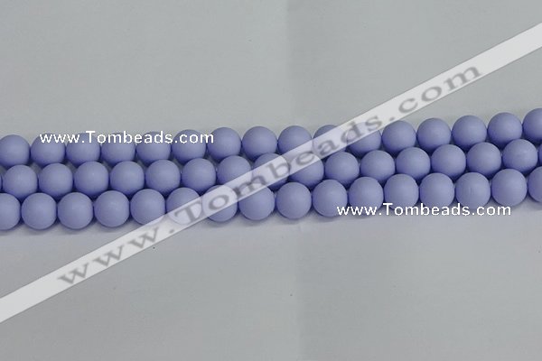 CSB1703 15.5 inches 10mm round matte shell pearl beads wholesale