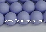 CSB1704 15.5 inches 12mm round matte shell pearl beads wholesale