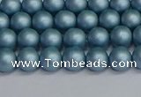 CSB1711 15.5 inches 6mm round matte shell pearl beads wholesale